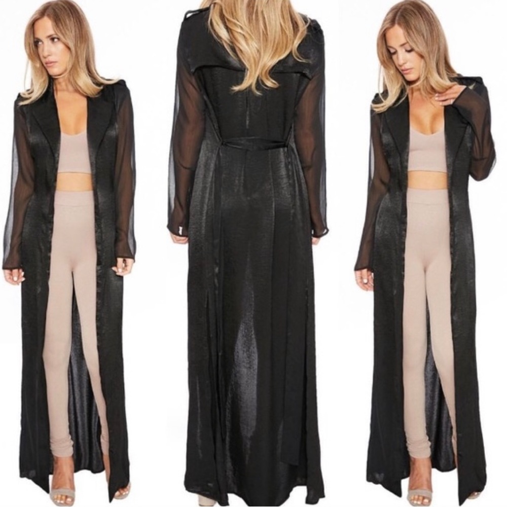 *Reposh* Naked Wardrobe Sheer Trench Duster